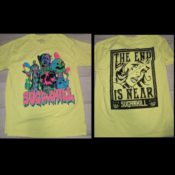 Sugarhill CIRCUS COBALT TEE - Slime / Neon T Shirt mens Size L - Picture 1 of 5